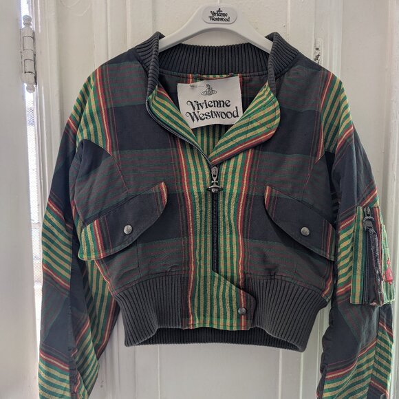 Vivienne Westwood Jackets & Blazers - Vivienne Westwood Cynthia Bomber Jacket in Combat Tartan, Small